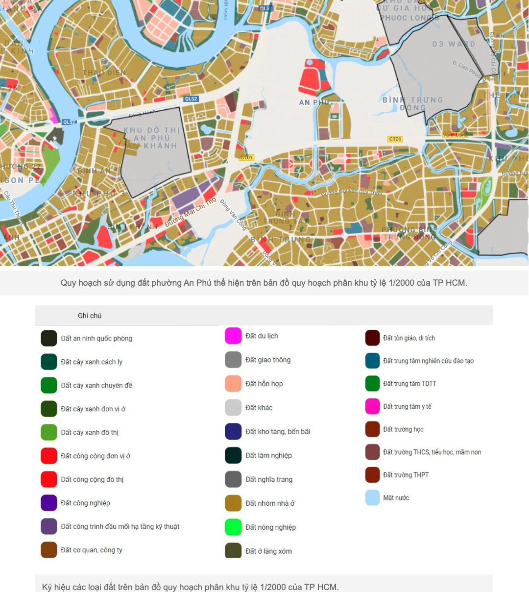 Bản đồ quy hoạch phường an phú