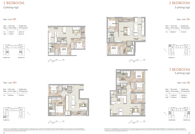 Chi tiết mặt bằng tầng và mặt bằng căn hộ dự án hạng sang The Marq Quận 1