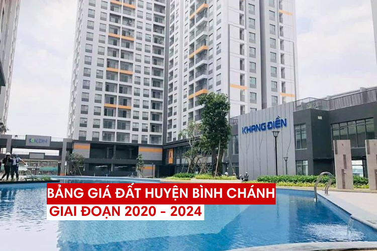 Bảng giá đất huyện Bình Chánh giai đoạn 2020 - 2024