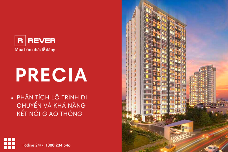 Phân tích chi tiết lộ trình di chuyển từ dự án Precia đến các địa điểm quan trọng