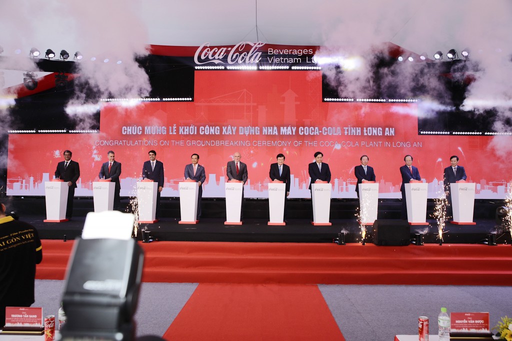 Coca-Cola chính thức khởi công xây nhà máy tại Long An