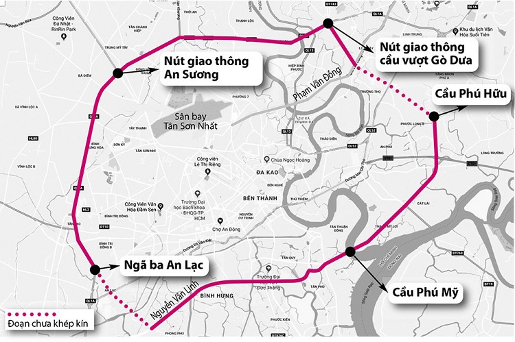 Hoàn thiện đường Vành đai 2 TP.HCM: Bất động sản Quận 9 hưởng lợi lớn