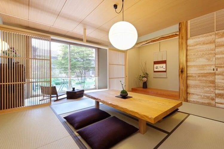 Thiết kế phòng khách theo phong cách người Nhật