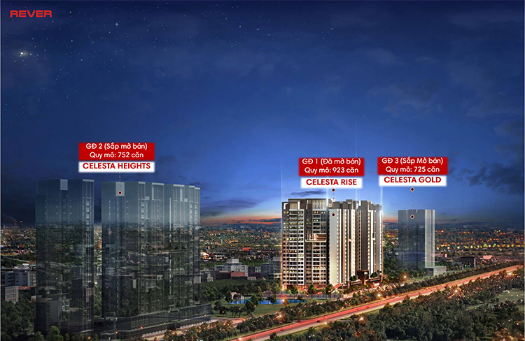 Giai đoạn 2 sắp ra mắt của dự án Celesta có tên là Celesta Heights, quy mô 752 căn
