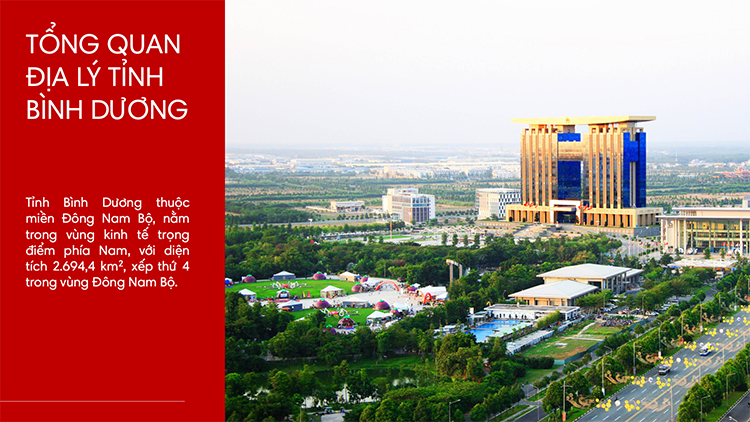 Tổng quan về Bình Dương: Vị trí địa lý, diện tích, dân số và hành chính theo từng khu vực