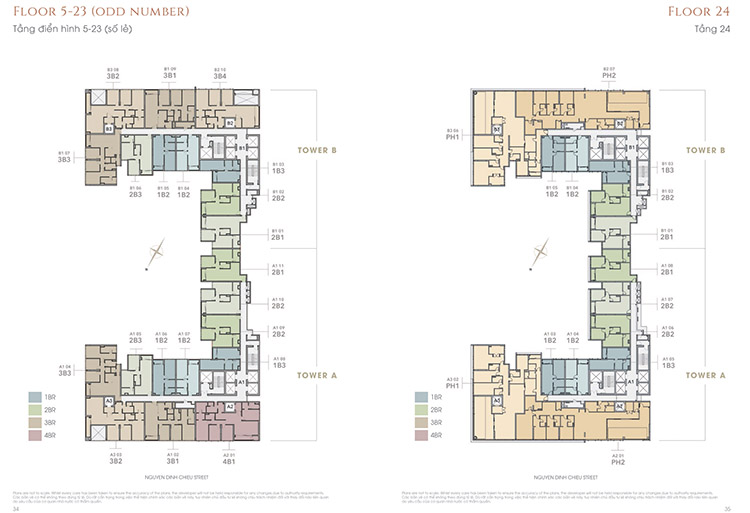 Chi tiết mặt bằng tầng và mặt bằng căn hộ dự án hạng sang The Marq Quận 1