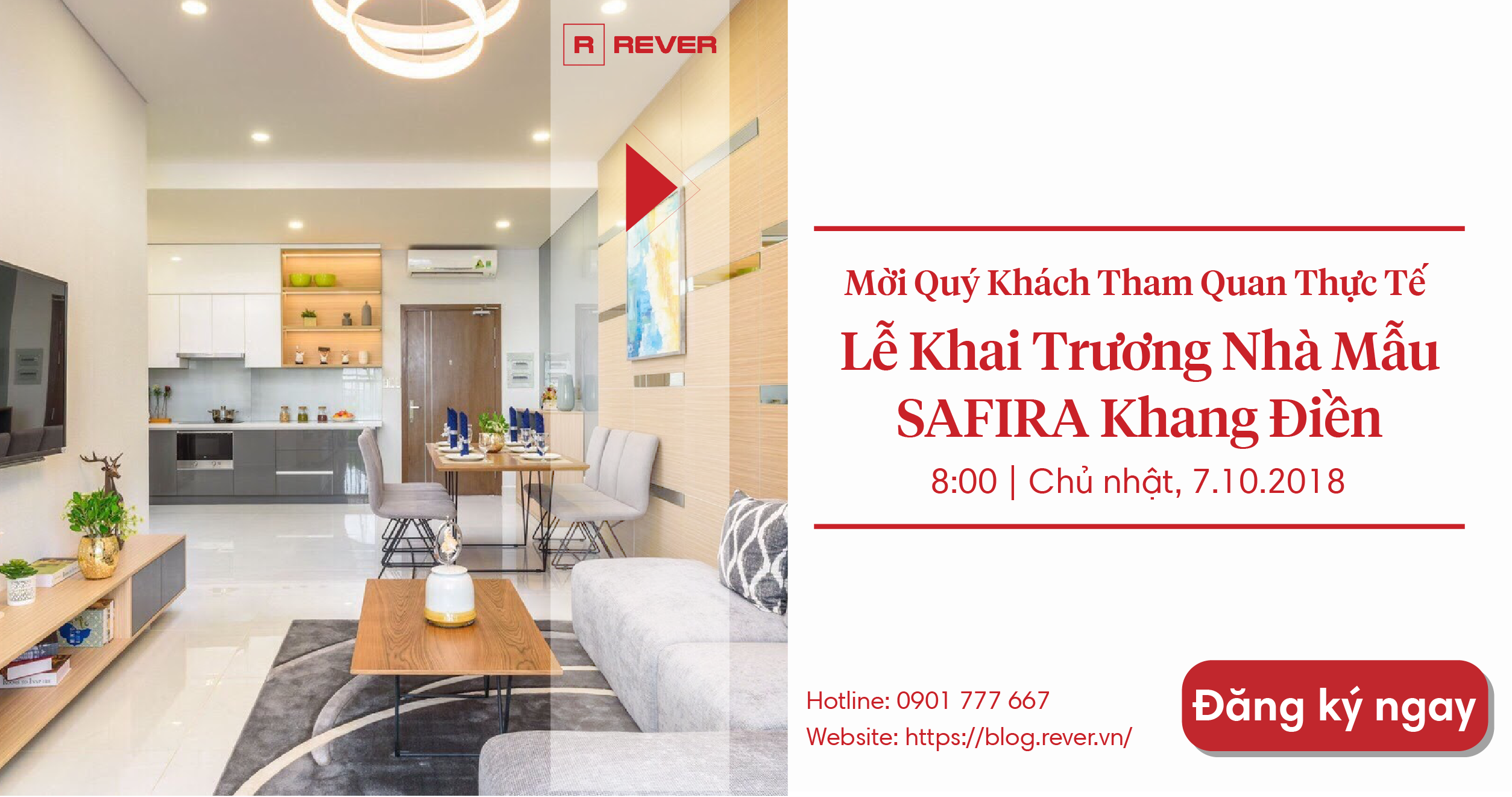Mời tham quan thực tế nhà mẫu dự án SaFira Khang Điền ngày 7/10