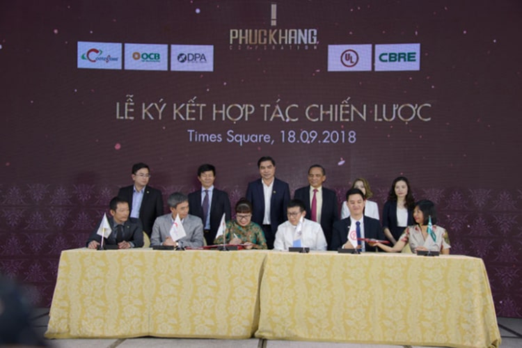 Lễ ký kết hợp tác chiến lược giữa Phúc Khang và các đối tác vừa diễn ra hôm 18/9 tại TP HCM