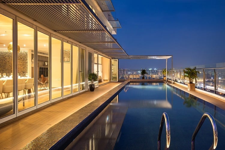 Bí mật bên trong siêu căn hộ Sky Villa Đảo Kim Cương